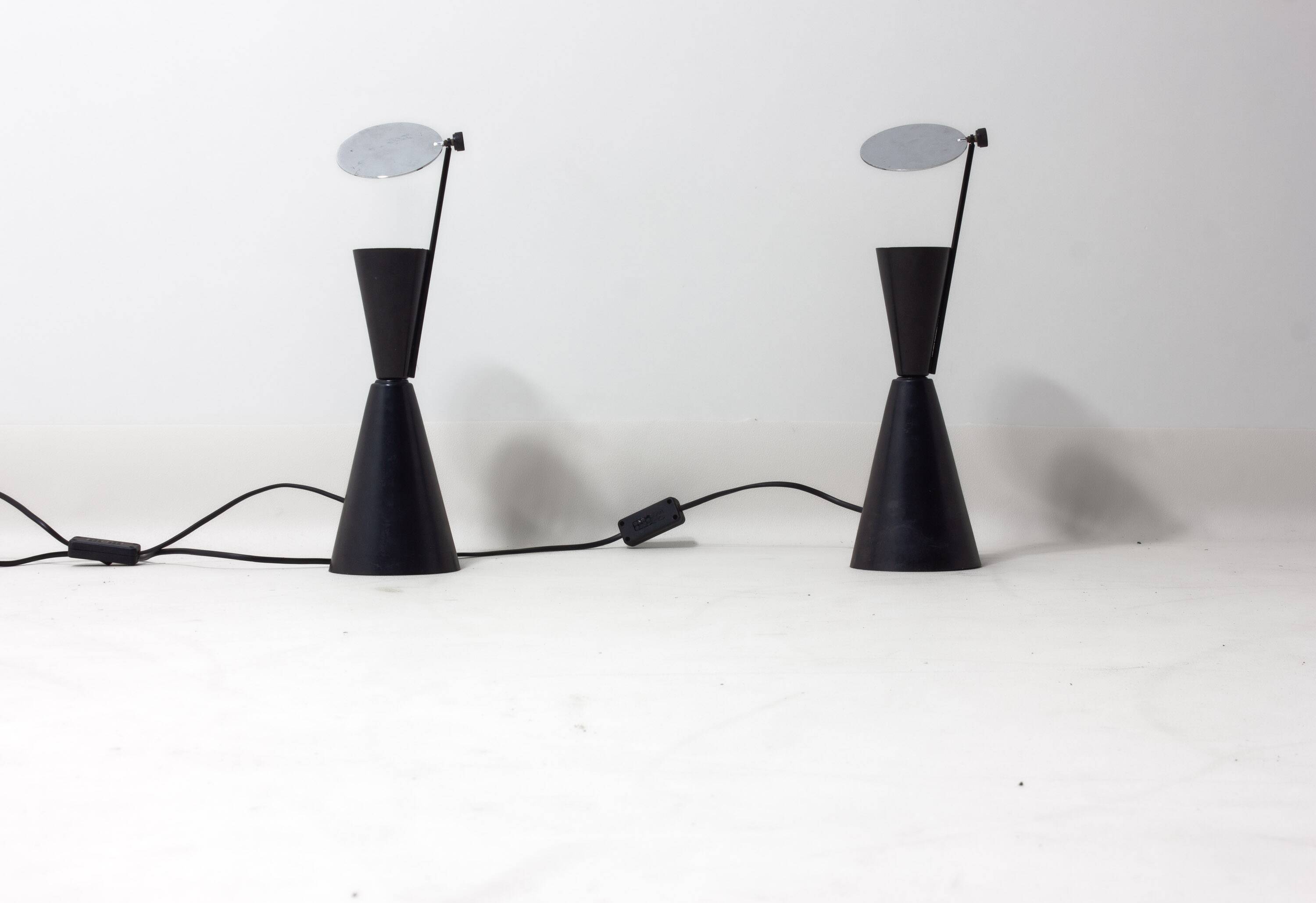 Set of Spanish "Diabolo" lamps, 1980s