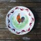 Old St Amand Ceramic Flat Plate - Rooster