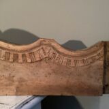 Old wooden pediment