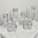 Pair of art deco crystal chandeliers, Cristallerie Vannes Le Chatel