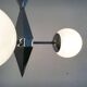 Art Deco Metal and Glass Chandelier