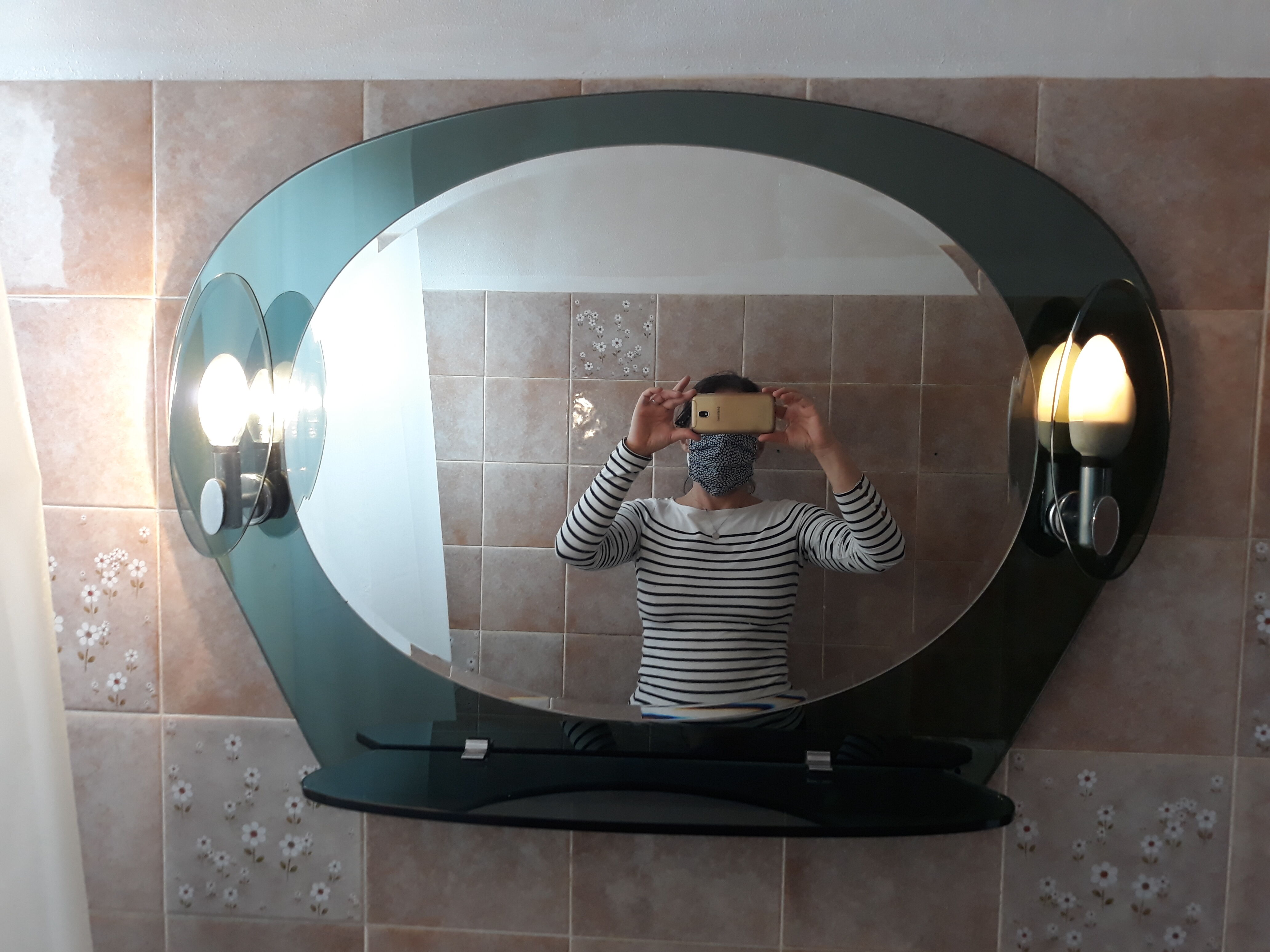 Vintage mirror 1950s 65x85cm