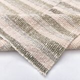 212x145 pink green wool kilim rugs, organic wool kilim rugs, scandinavian k