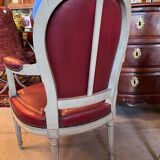 Pair of cabriolet armchairs