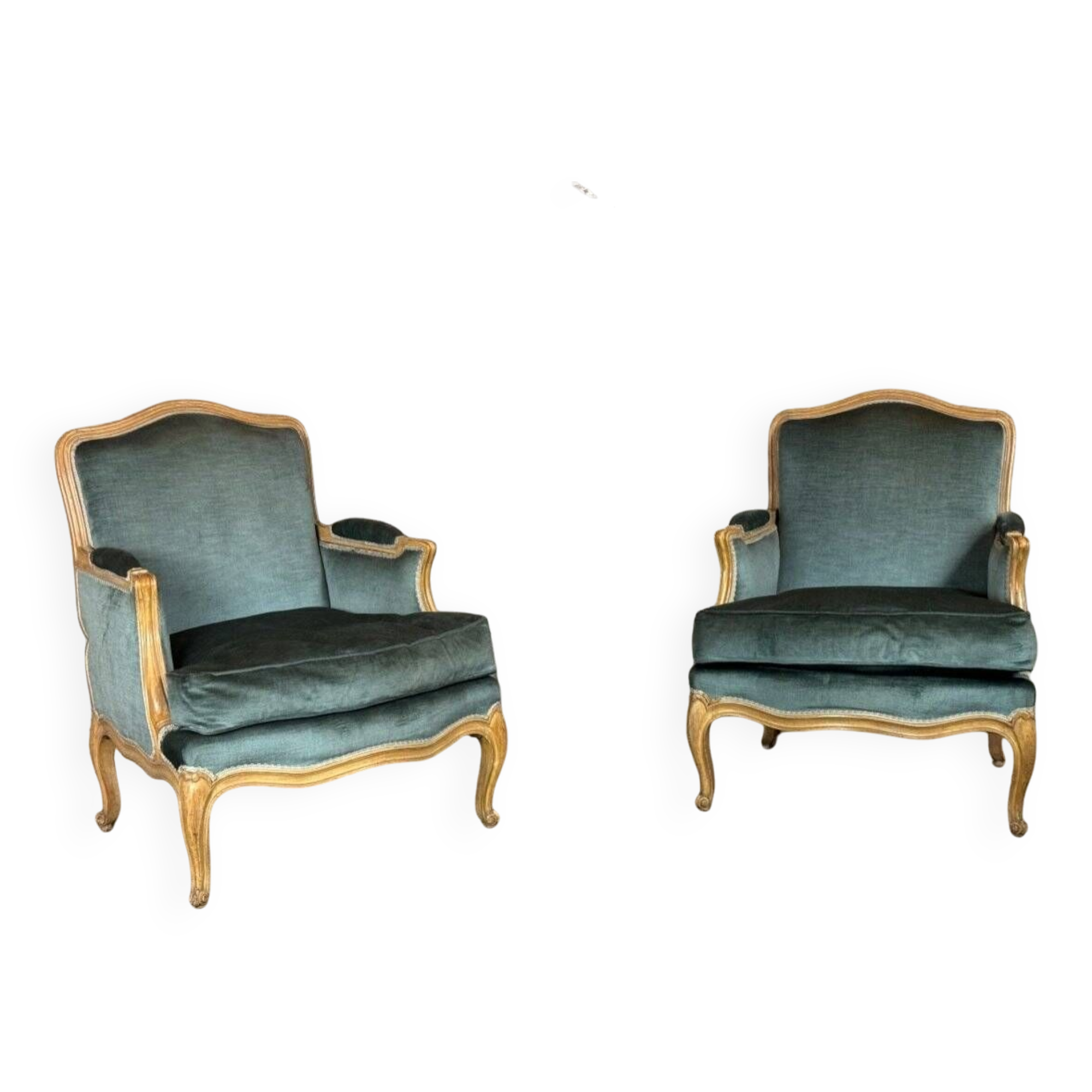 Paire De Bergères De Style Louis XV