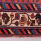 Vintage Kamseh Rug 130x97 cm, small, Tribal oriental Carpet truly Shabby Chic