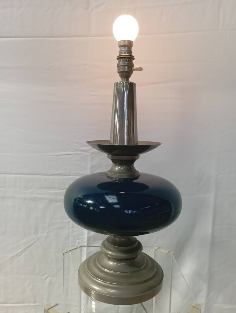 Philippe Barbier metal lamp from the 70s