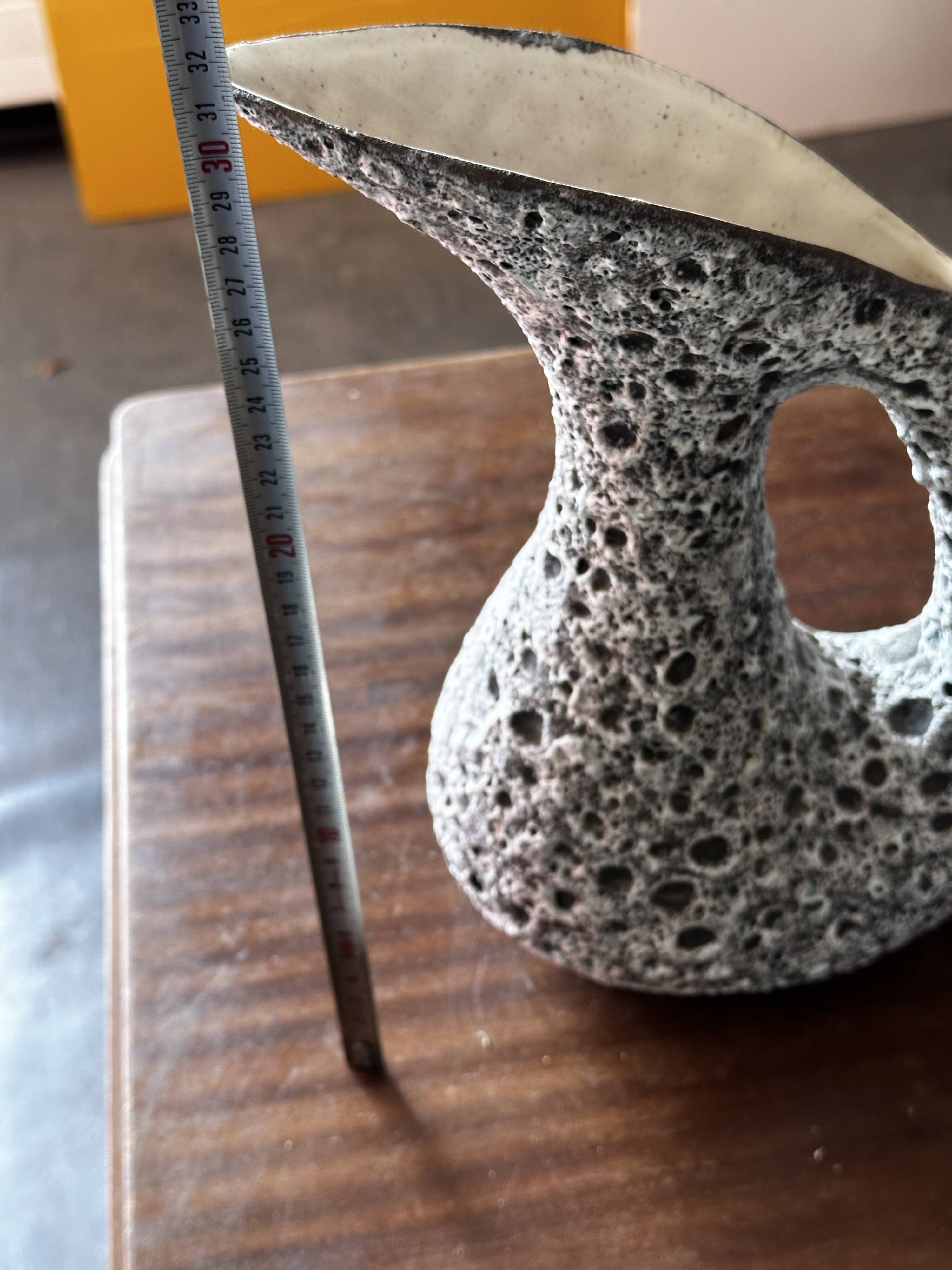 Fat Lava Vallauris Vase by Annette Roux H 31 cm - 1950s
