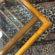 Table basse rotin vintage