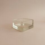 Vintage square glass empty pocket