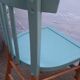 Chaise bistrot vintage années 50 vert mint