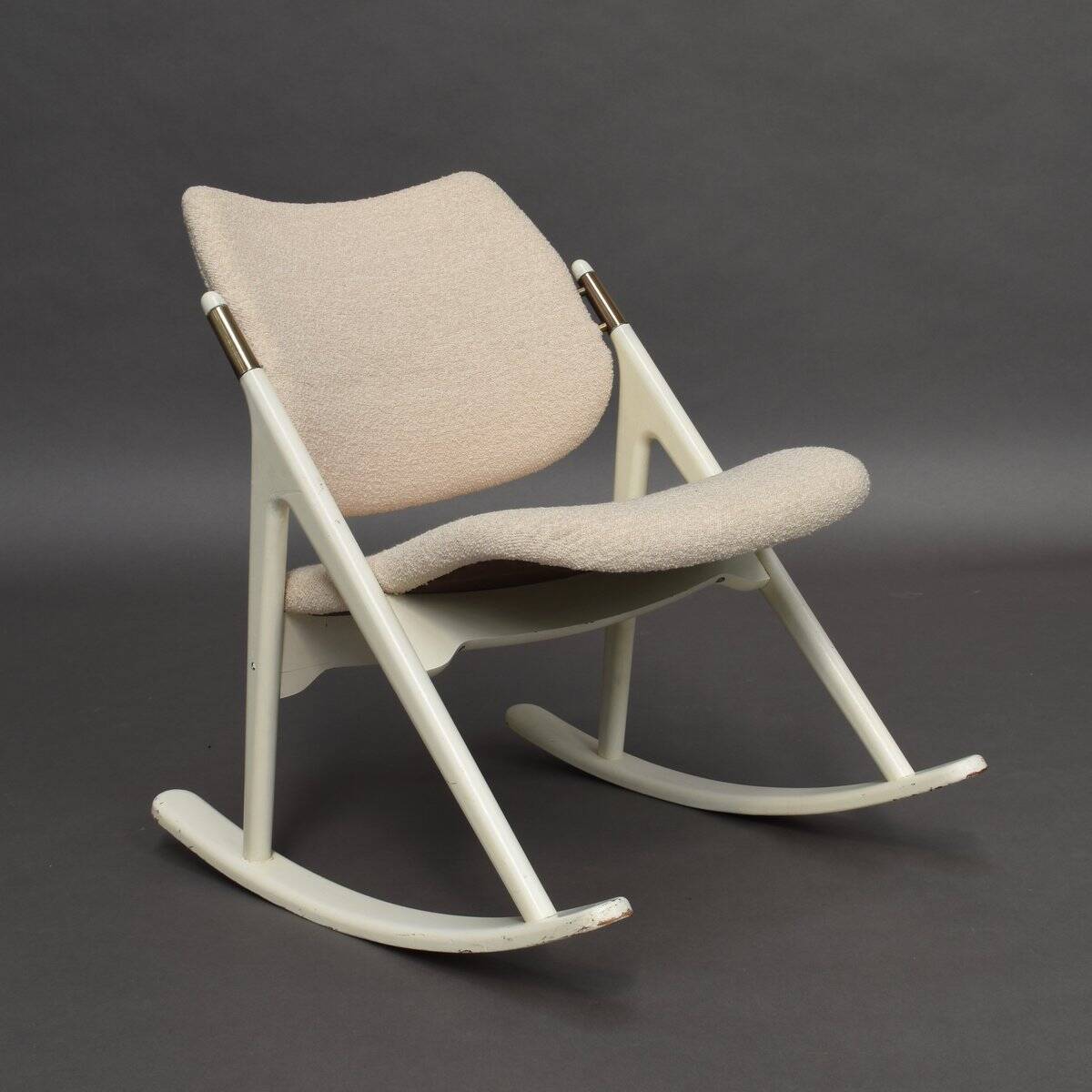 Fauteuil à bascule par Haug pour E. M. OG Trevarefabrikk