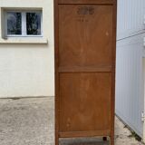 Art deco glass-glazed parisian wardrobe