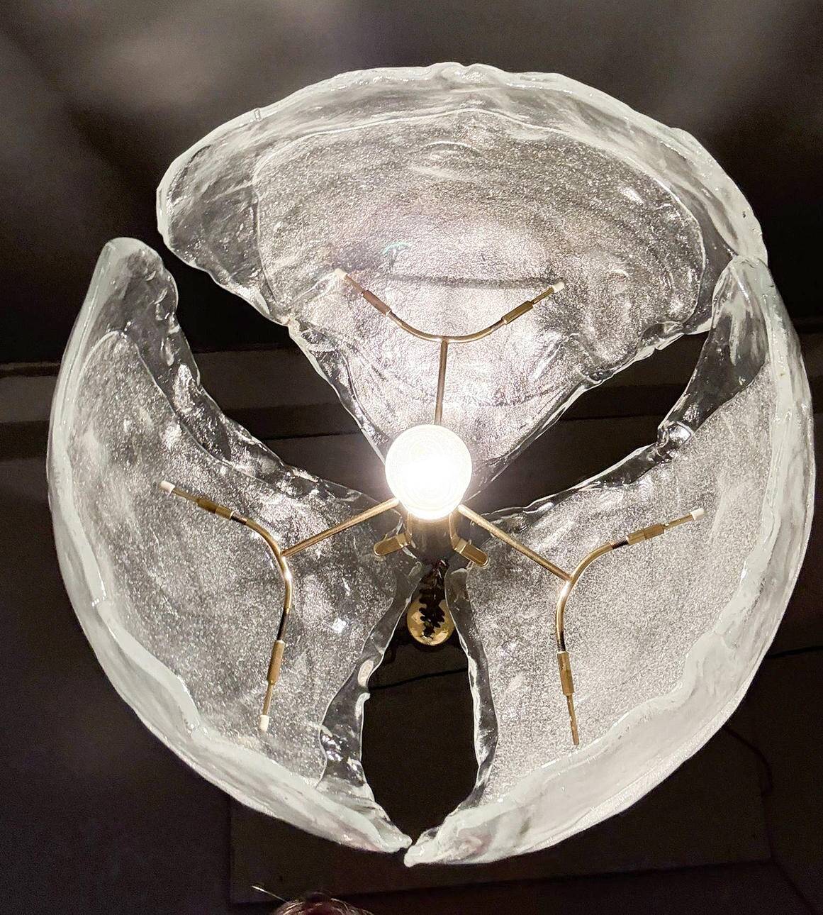 Kaiser Leuchten. Ceiling lamp/pendant lamp, Murano glass, Germany, 1960s.