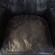 Fauteuil en cuir de vachette noir