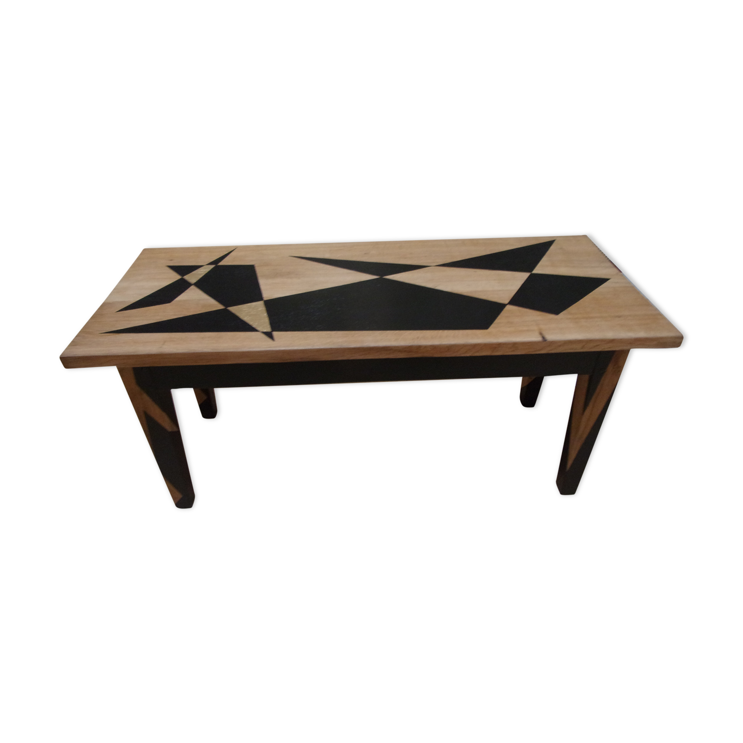 Light solid oak coffee table