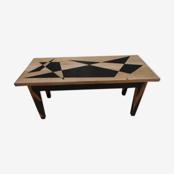 Light solid oak coffee table