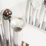 Pair of polished wall lamps by Gaetano Sciolari