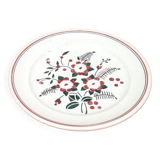 Half Porcelain Flat Plate KG (Keller Guérin) Lunéville Château Made in France