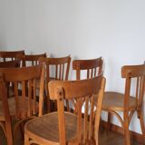 Set of 10 baumann bistro chairs