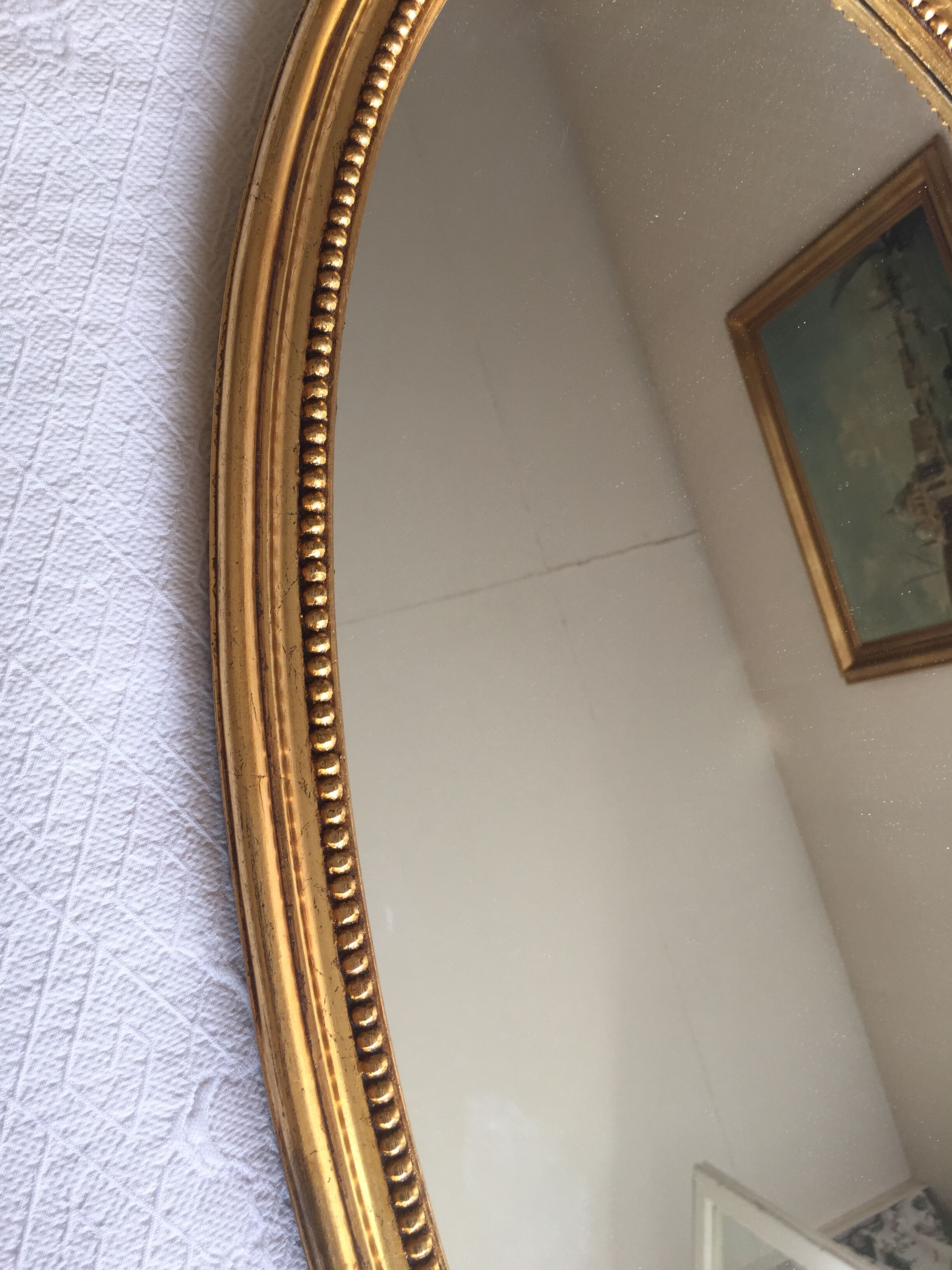 Oval mirror 36x67cm