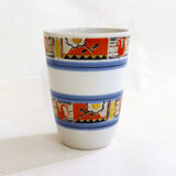 Graphic Art Deco porcelain vase