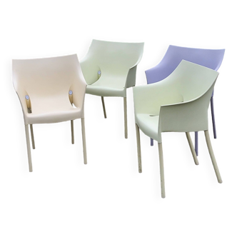 Set de 4 fauteuils Dr NO design Philippe Starck Kartell éditeur