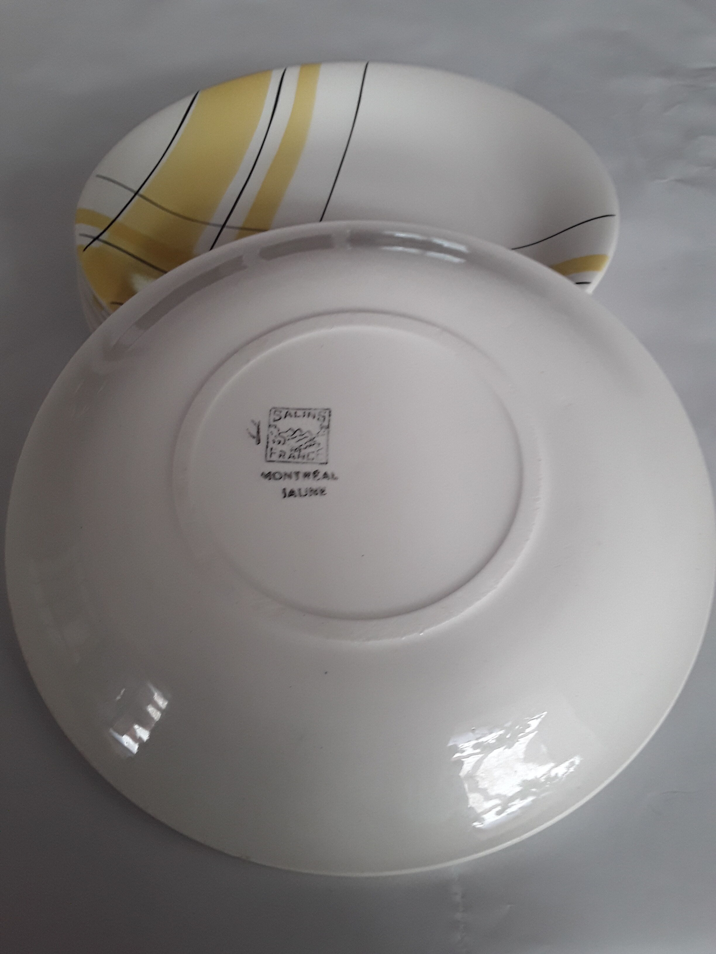 6 dessert plates Salins France
