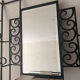 Wrought iron coat rack