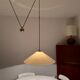 Large Adjustable Brass Pendant Lamp with Counterweight by Florian Schulz
