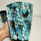 Pair of vintage Cyclops vases, Ice Cream Parlour enamels, 60s / 70s