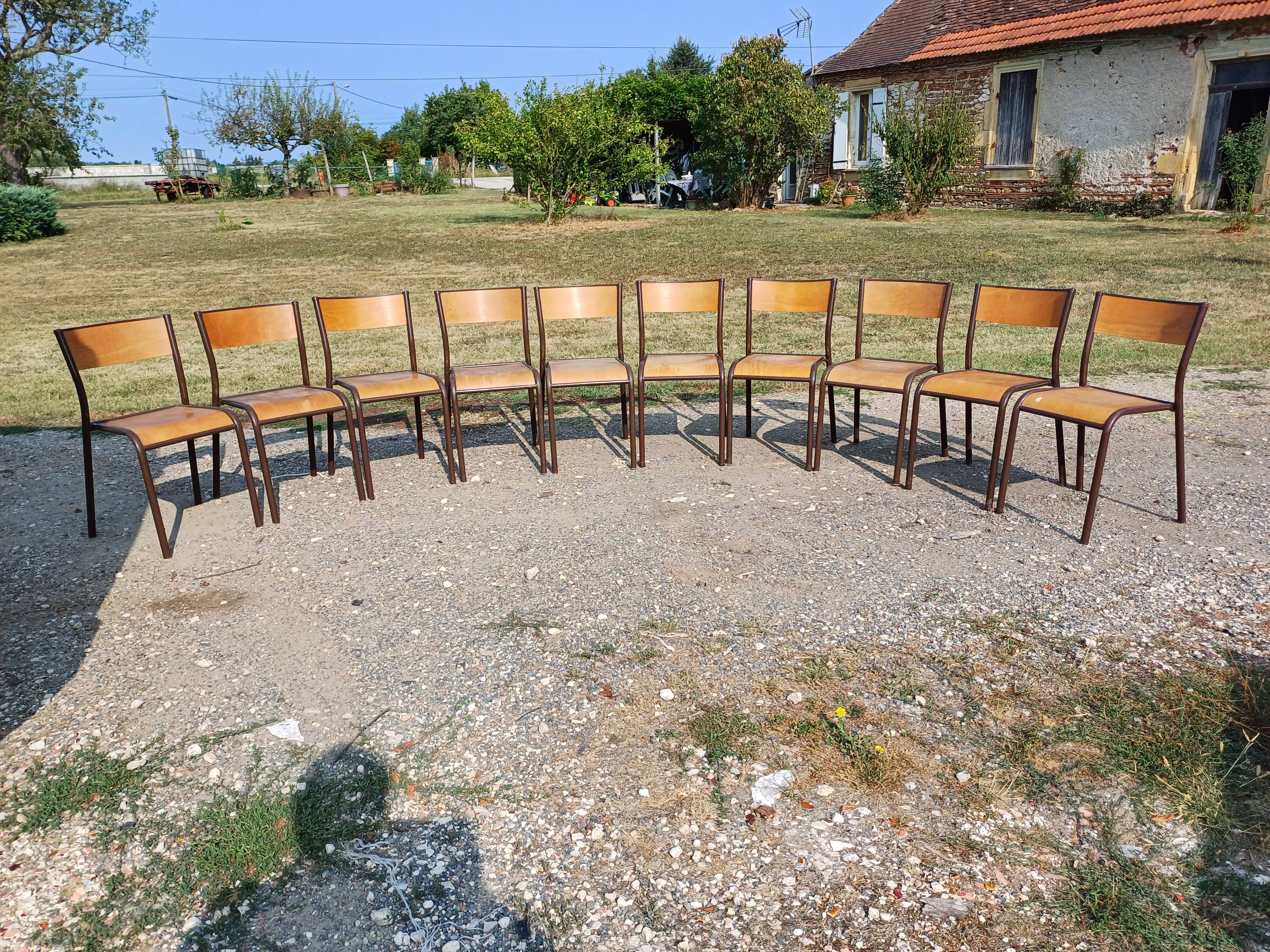 10 Vintage Canteen Chairs