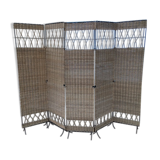 Vintage wicker screen 50s