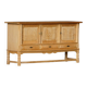 Brutalist Danish enfilade from the mid-century in oak by Henning Kjærnulf, 1960s.