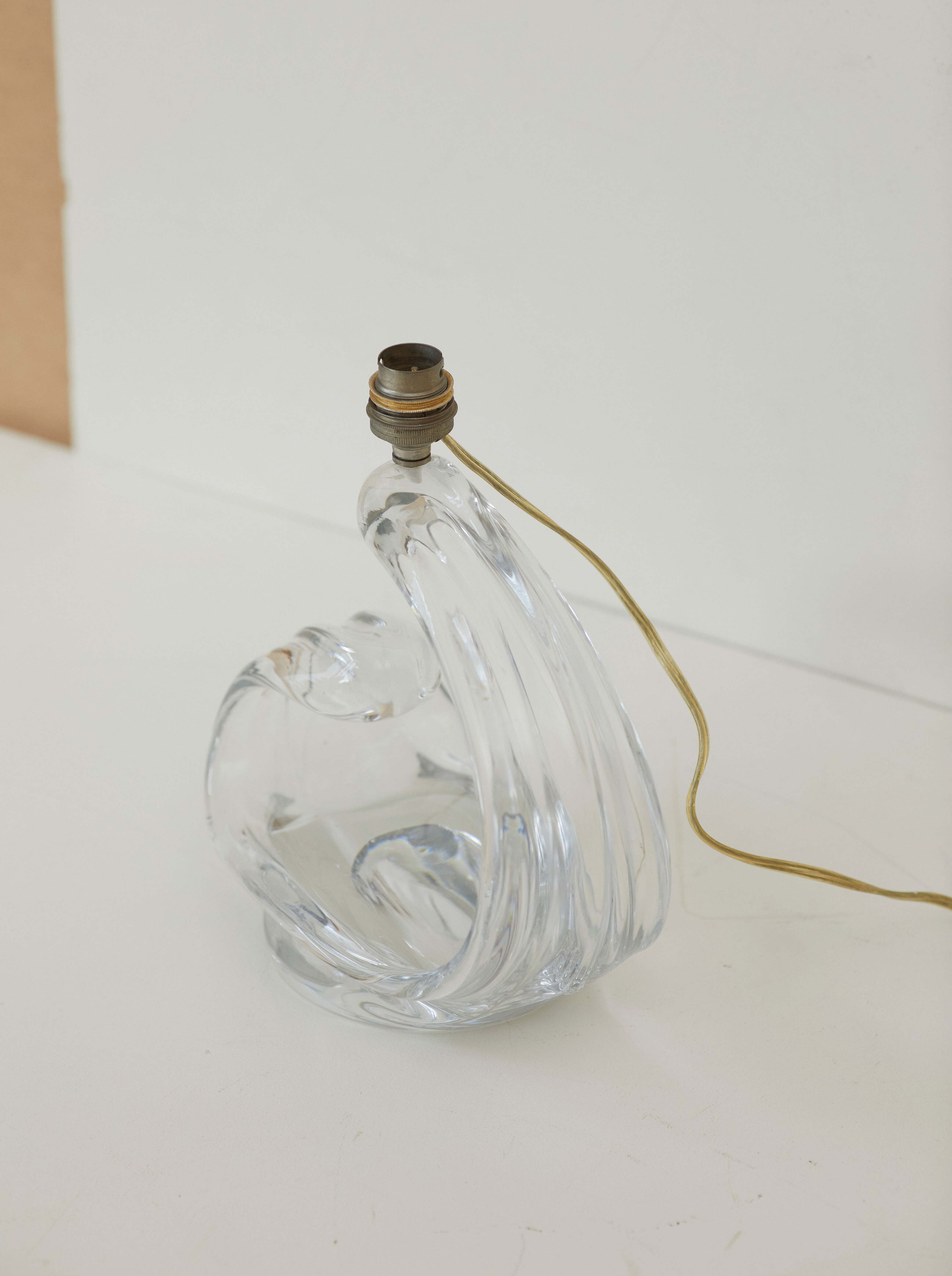 Crystal lamp foot Maison Daum France circa 1960