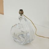 Crystal lamp foot Maison Daum France circa 1960