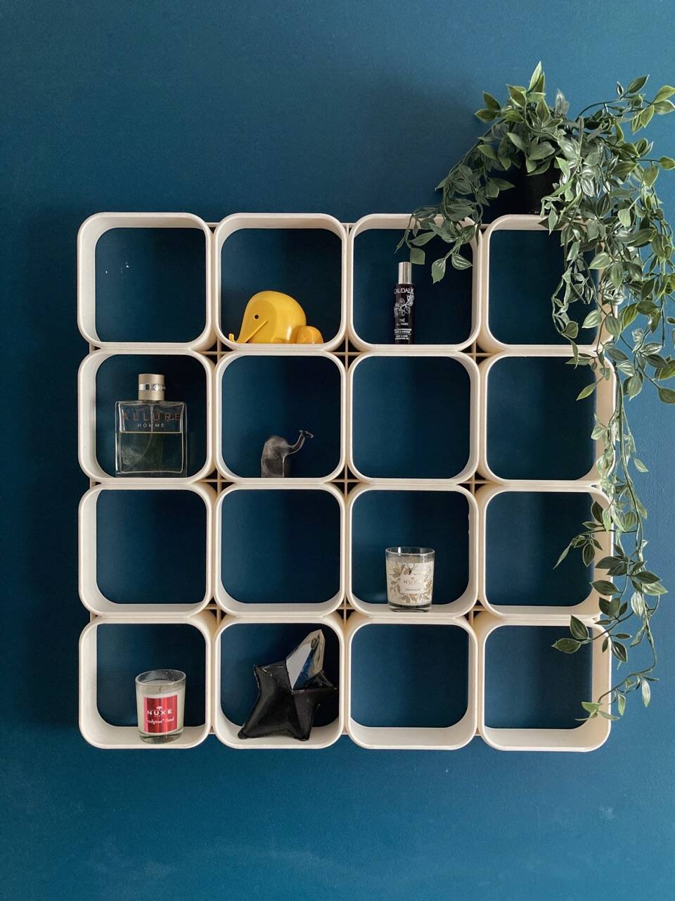 White plastic module shelf from the 70s