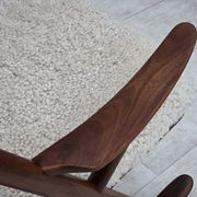 1960s, Danish rocking chair by Frank Reenskaug, model 182, sheepskin.