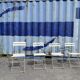 Set of 4 garden chairs