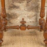 Vanity unit - antique washbasin in wood and marble