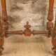 Vanity unit - antique washbasin in wood and marble