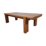 Elm coffee table by Luigi Gorgoni, 80s