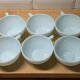 Coffee service in opaline in 1950s Art Deco style.