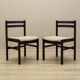 Ensemble de deux chaises en palissandre, design danois, années 1970, fabrication : Danemark