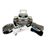 Inkwell Holder Mail Buffer Ashtray - Art Deco - Onyx Marble - Office