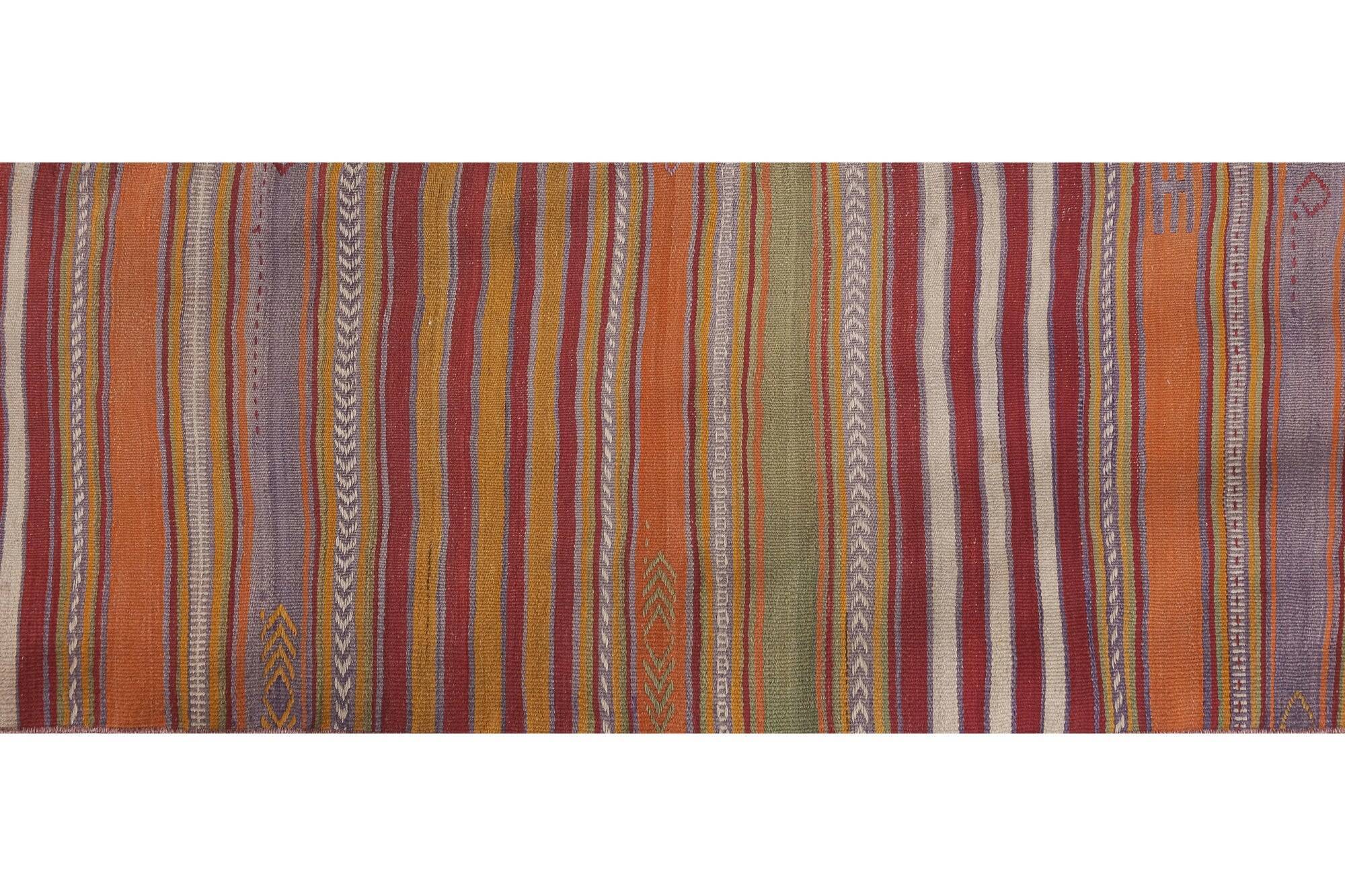 Vintage Turkish hallway rug 68x524 cm