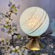 Art Deco lamp in blue Clichy glass