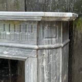 Half-moon Louis XVI Style Fireplace In Turquin Blue Marble Circa 1900