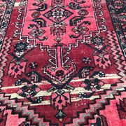 Carpet Persian hamadan's vintage hand 103 x 190 cm