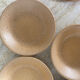 4 assiettes creuses en grès moucheté